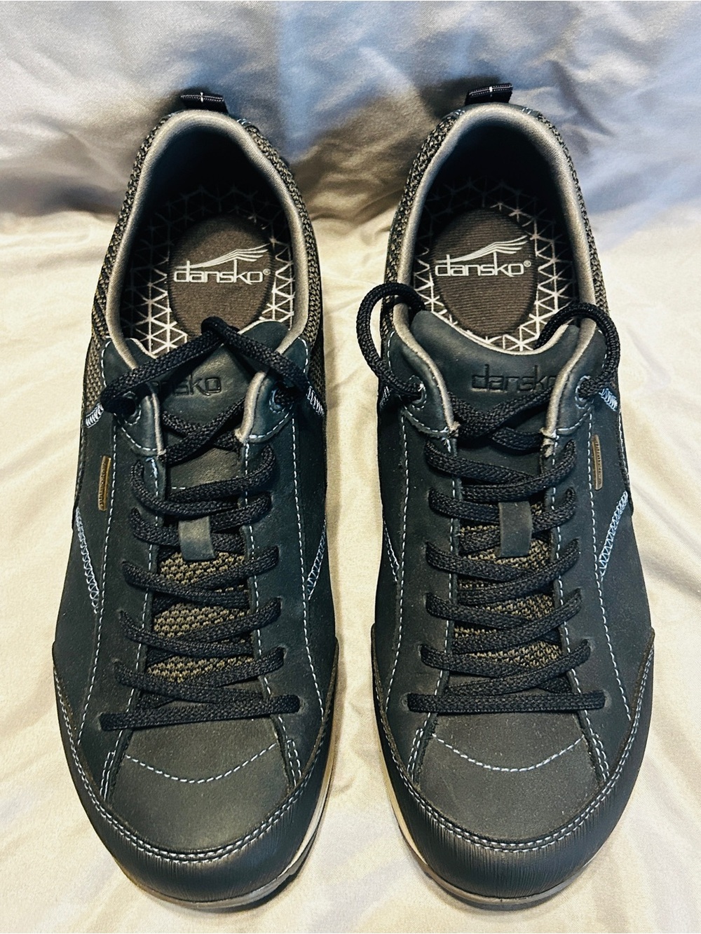 Dansko Navy Blue Lace-Up Athletic Sneakers